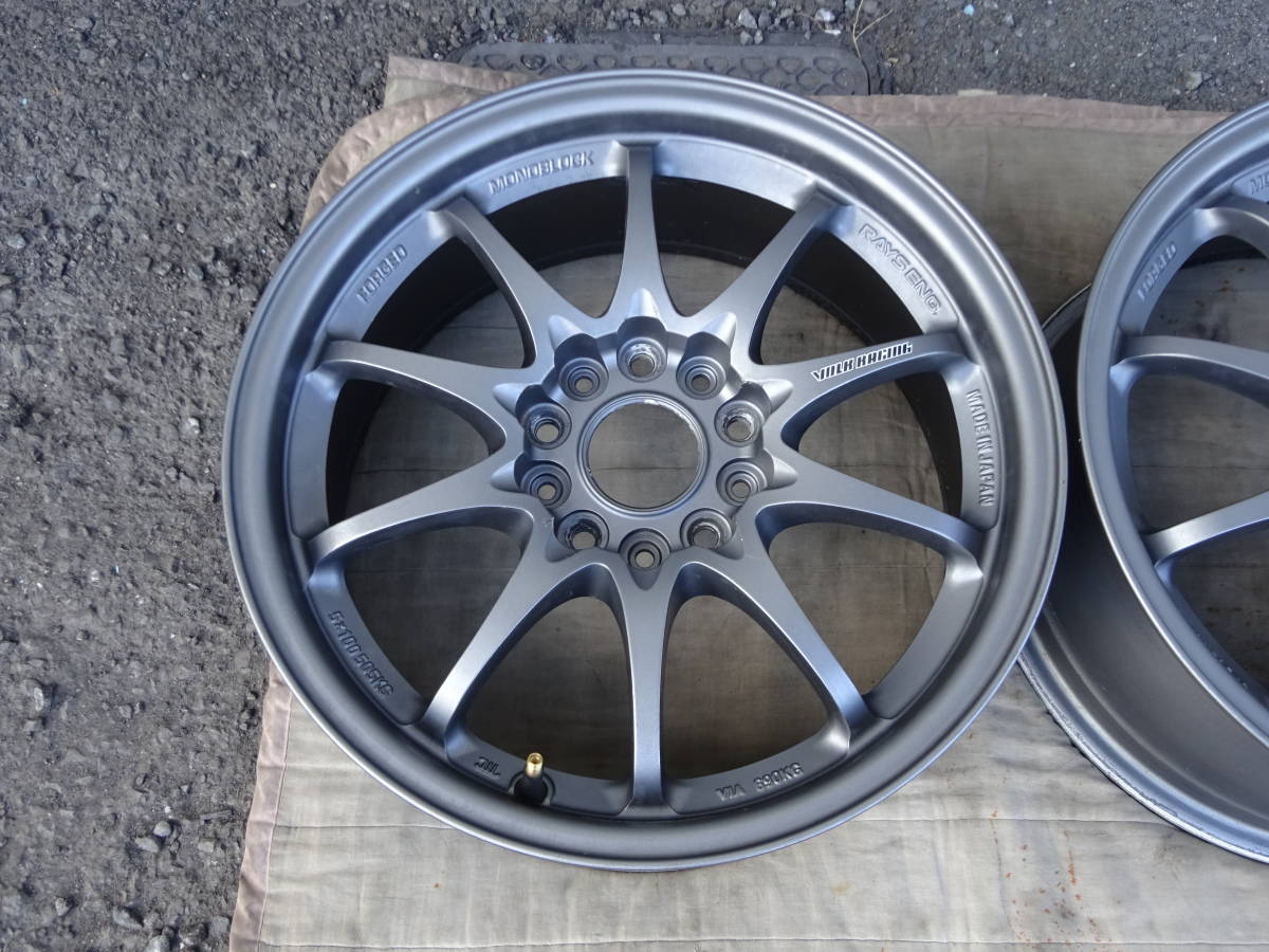 RAYS レイズ VOLKRACING ボルクレーシング CE28N CE28 16×7J+42 PCD114.3 5H 5穴 2本セット 軽量 鍛造 FORGED モノブロック ガリ傷無し _画像2