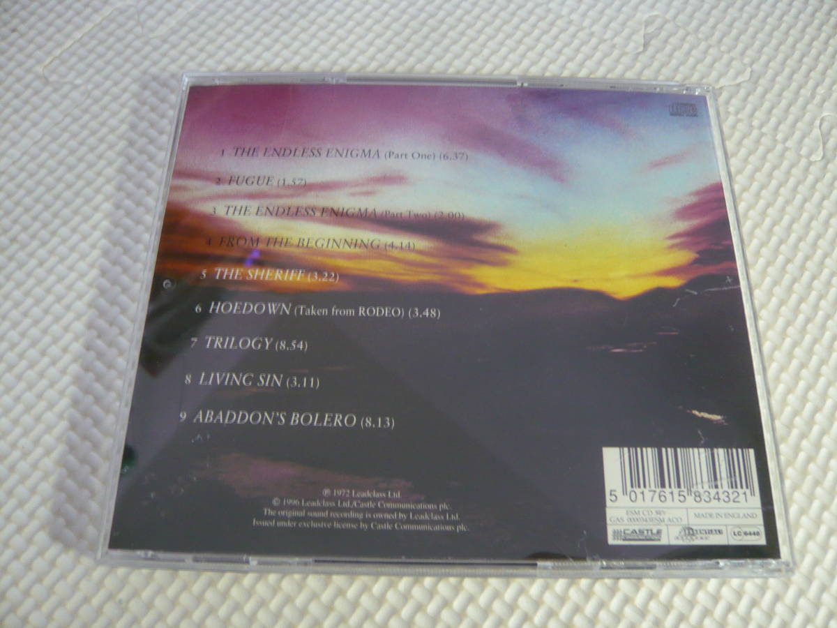 CD☆EMERSON, LAKE & PALMER/TRILOGY☆中古_画像2