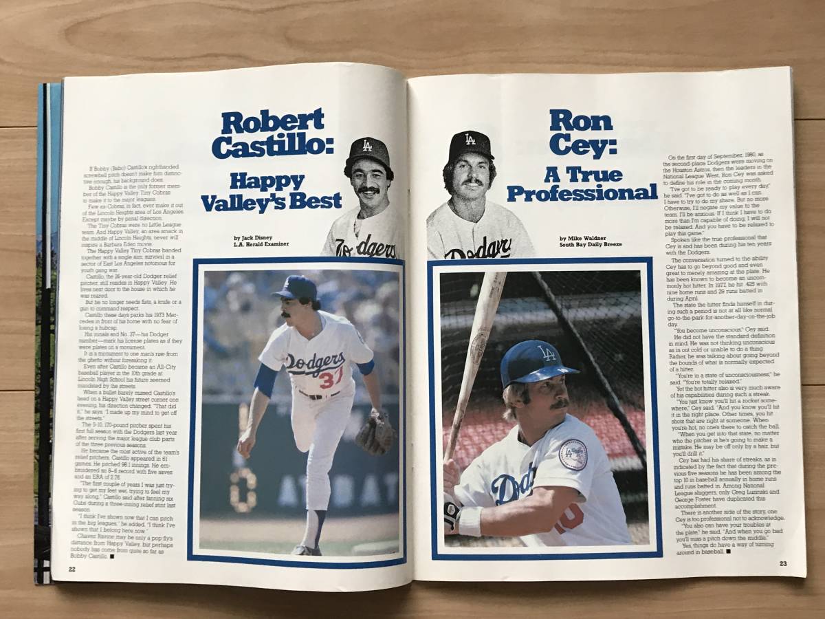 ドジャース’81イヤーブック Los Angeles Dodgers YEARBOOK ‘81＊英語版_画像5