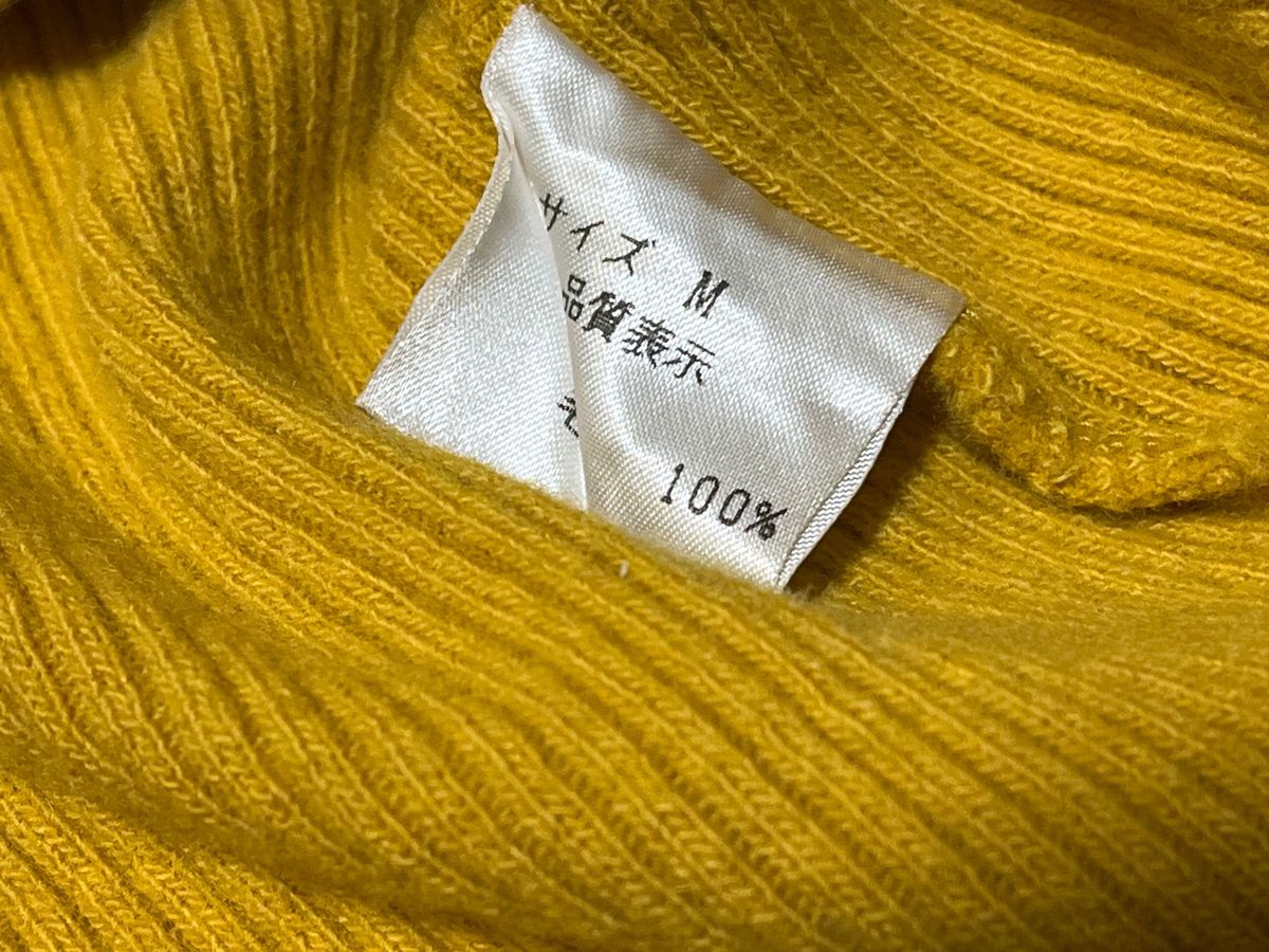 エゴイスト　 Vネック ニット 長袖 セーター トップス　M   からし色　EGOIST