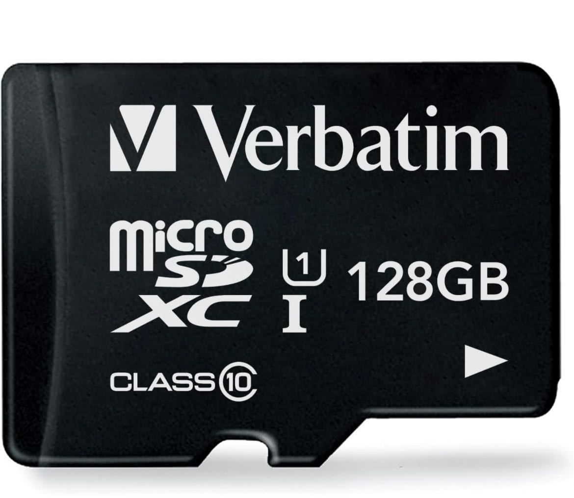 バーベイタム (Verbatim) microSD 128GB 最大90MB/s UHS-1 U1 class10_画像1