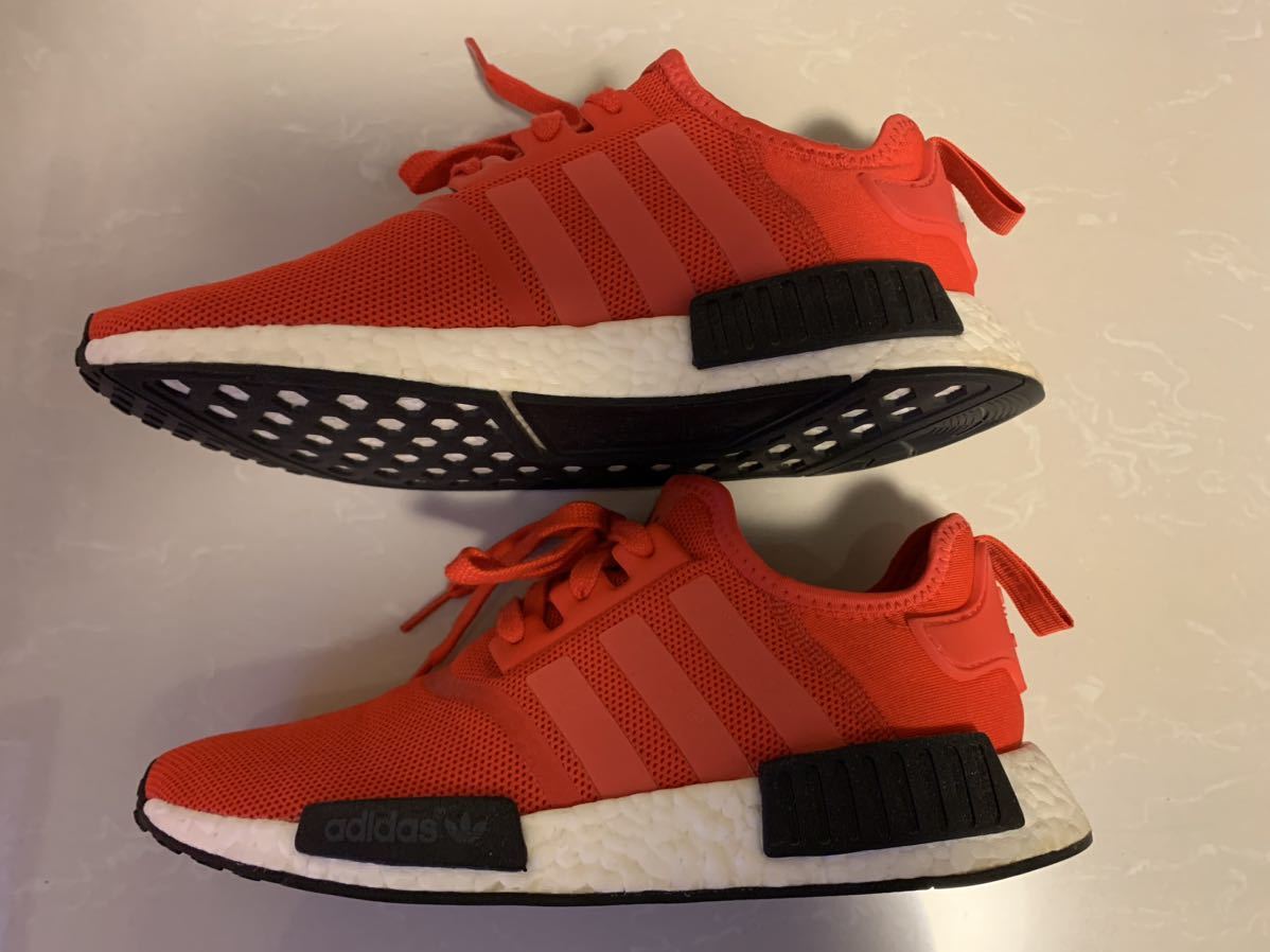 アディダス 赤 レッド スニーカー メンズ 【 ADIDAS NMD R1 CLEAR RED 】27㎝_画像2