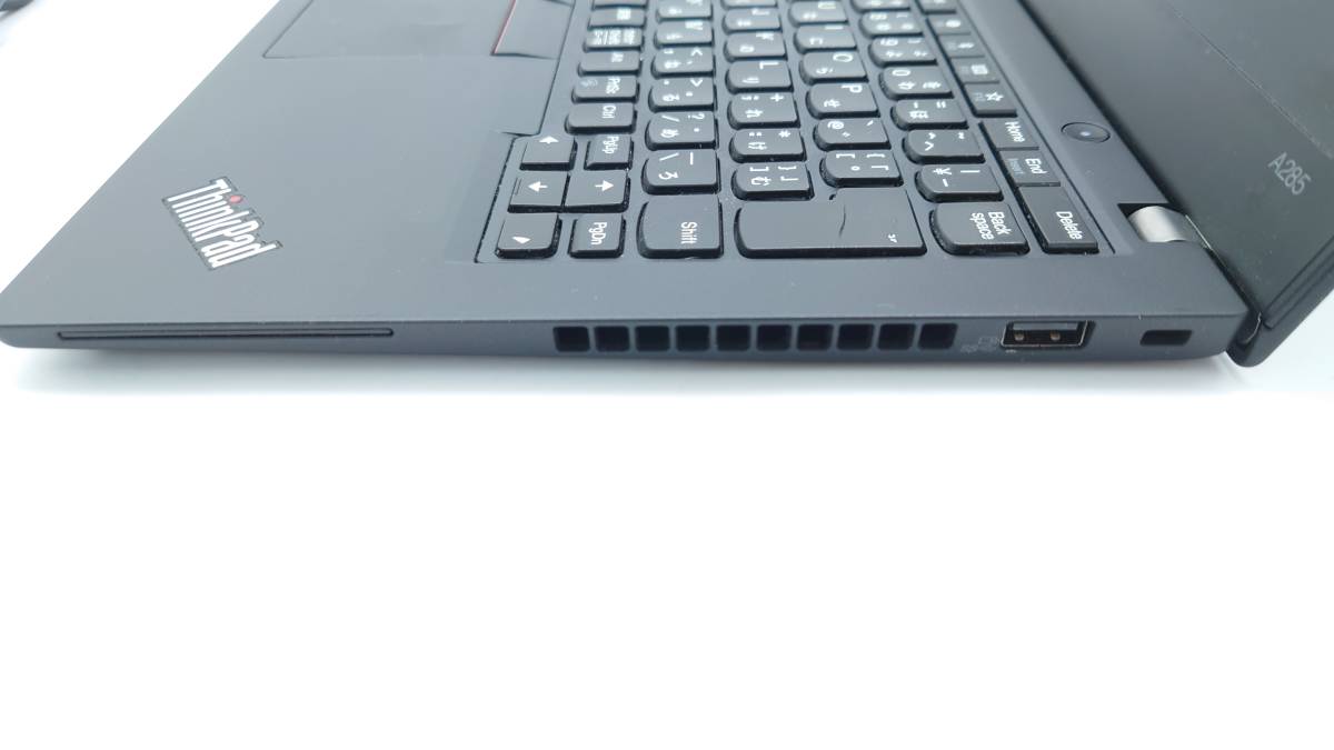 Lenovo ThinkPad A285 20MXS0M700 12.5型 Ryzen 5 PRO 2500U w/Radeon Vega Mobile Gfx 2.0GHz メモリ8GB SSD128GB カメラ Wi-Fi 動作品_画像3