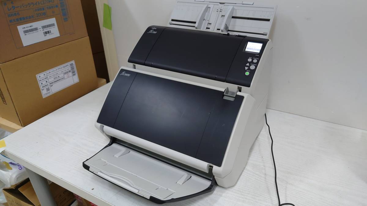 【良品】FUJITSU PFU コンパクトスキャナー fi-7460 A3対応 スキャナ fi-748PRF付属 動作品_画像1