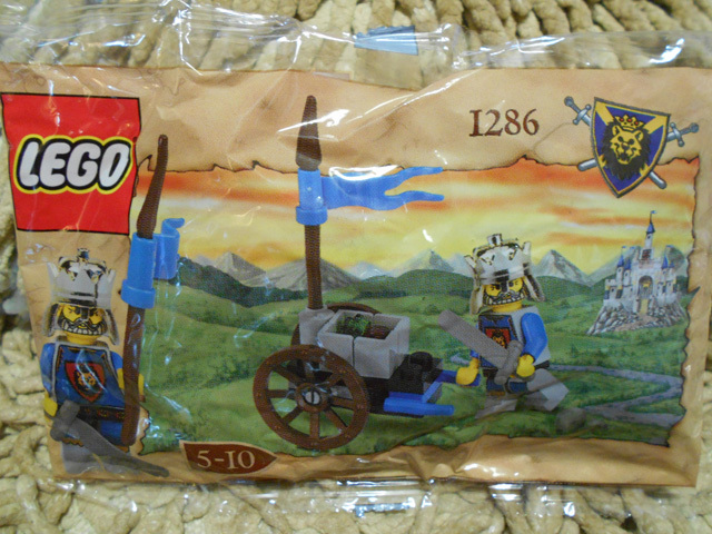 LEGO 1286 キングレオのカート KABAYAの食玩レゴ 箱なし 袋未開封 廃盤品_画像1