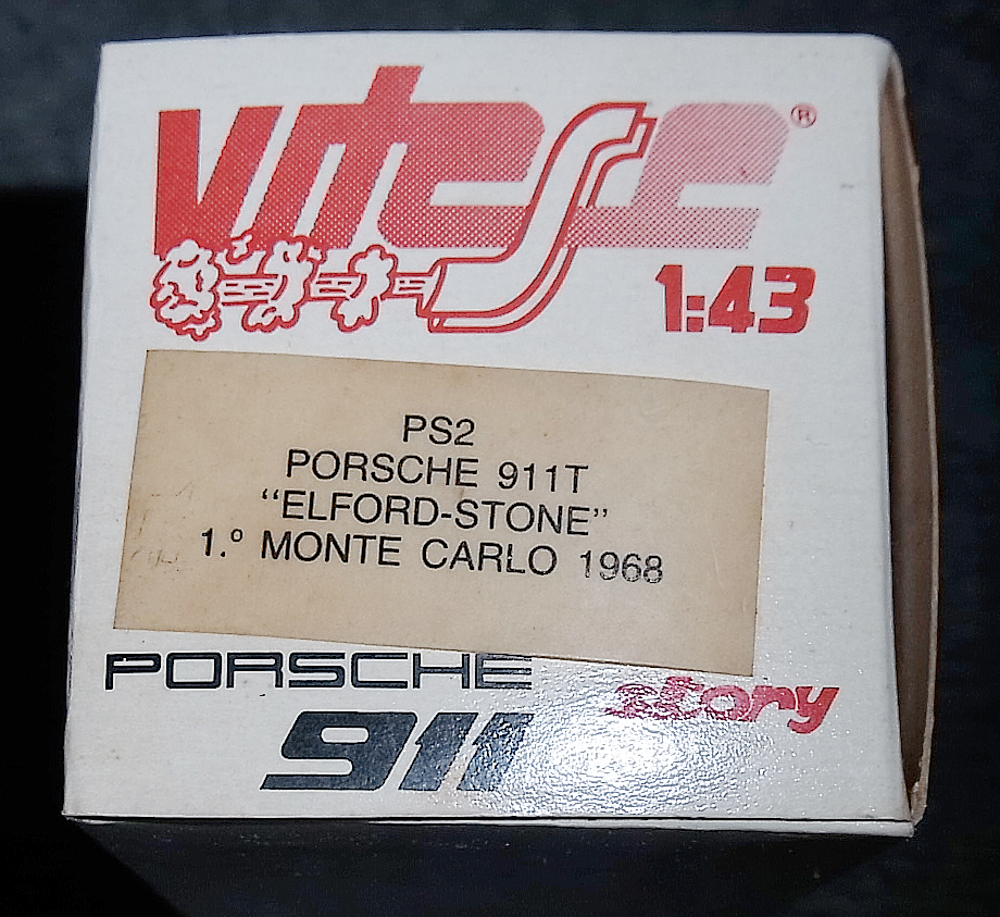 PS2 1/43 ポルシェ 911T 210号車 モンテカルロ ラリー (901) 1968 PORSCHE Carrera カレラ ナロー 911 T_画像2