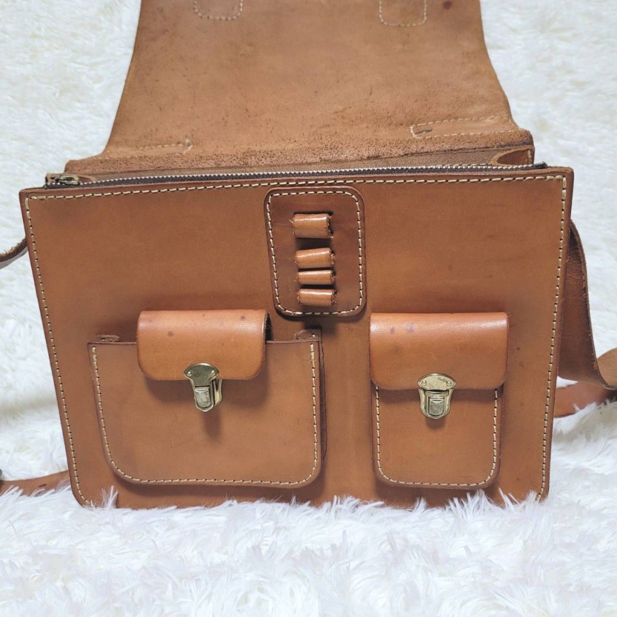 良品】ヘルツ HERZ ビジネスバッグ 2way ショルダーバッグ ヌメ 良品】ヘルツ HERZ ビジネスバッグ 2way ショルダーバッグ ヌメ