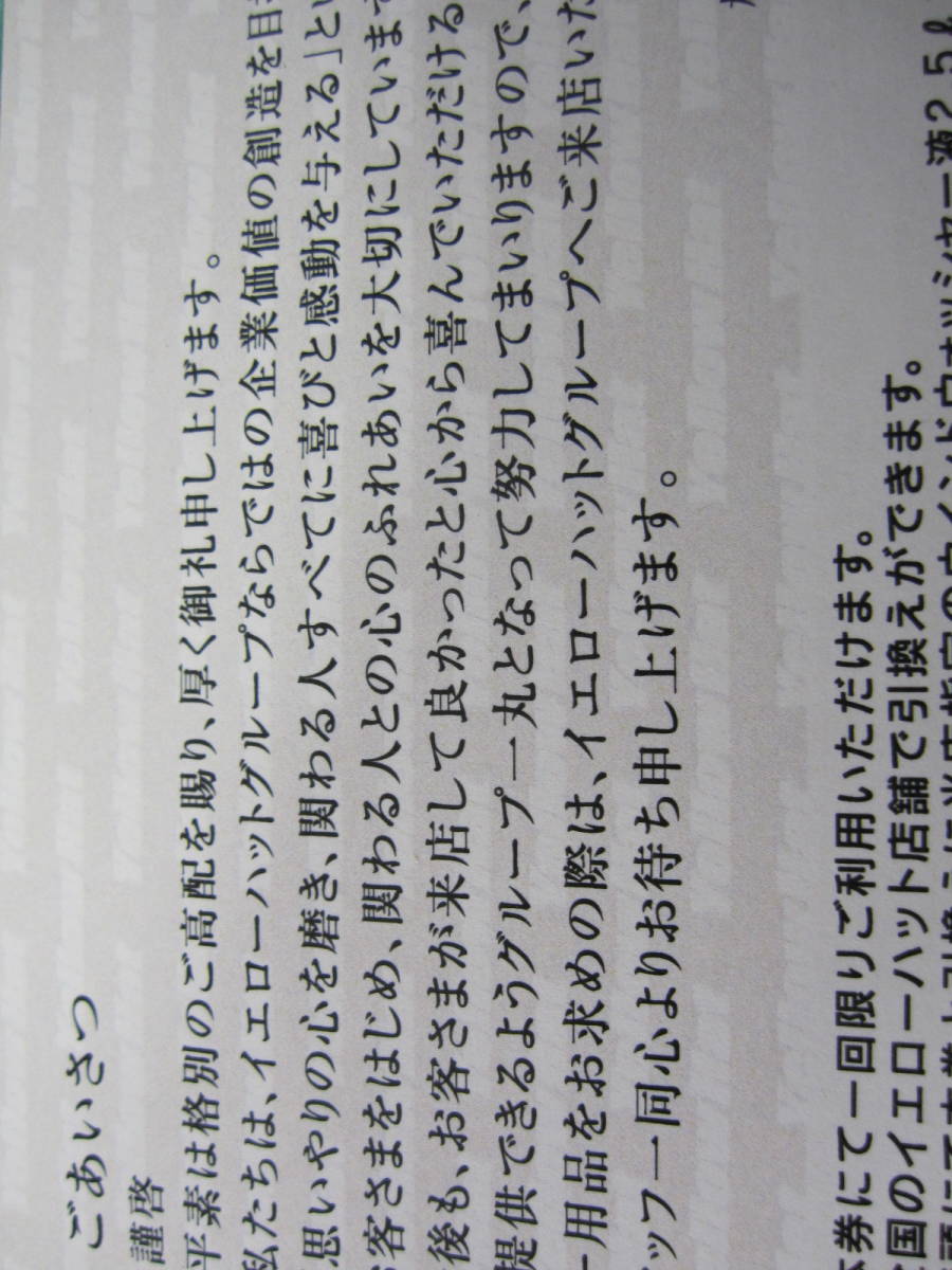 ウォッシャー液　2.5Ｌ1本　カー用品　引換券　イエローハット　株主　優待券　有効期限　2024年　令和6年　7月31日　未使用　1枚_画像8