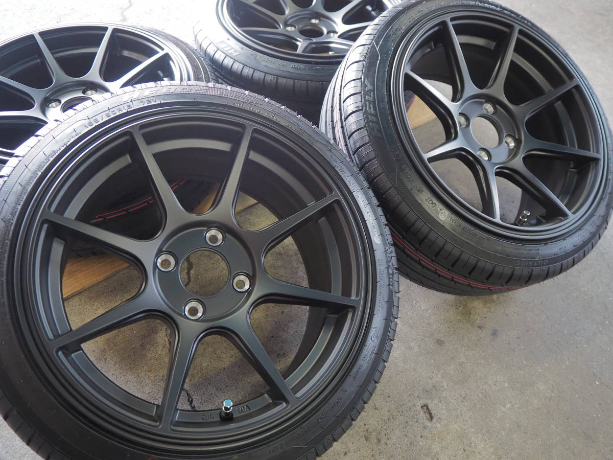 ☆引っ張り☆165/50R15 7J+30 4H100 新品 人気 軽量 逆ゾリ 1台 ☆引っ張り☆165/50R15 7J+30 4H100 新品 人気 軽量 逆ゾリ 1台