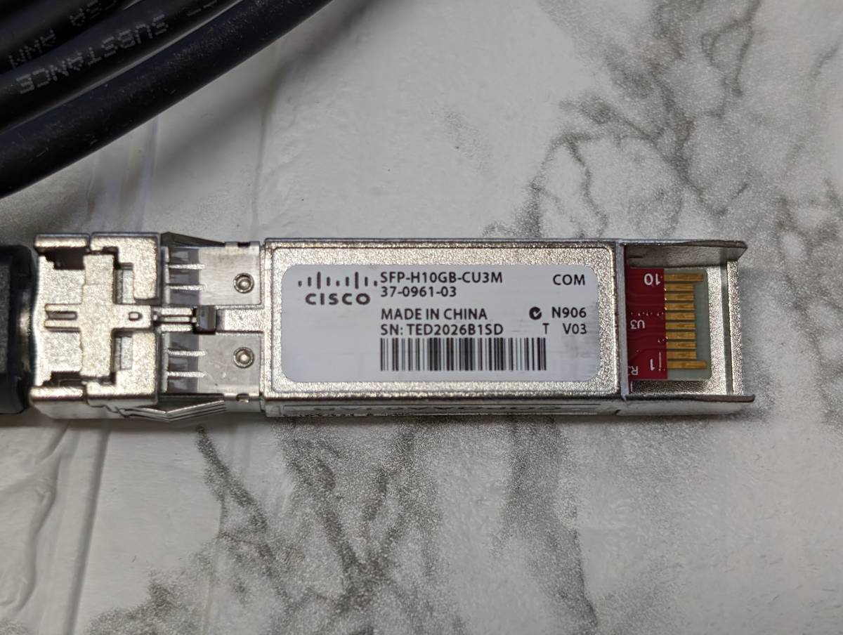 【新品】 Mellanox ConnectX-3 EN + Cisco Twinaxケーブル 10GbE NIC SFP+ CX311A MCX311A-XCAT LANカード SFP-H10GB-CU3M DAC_画像5