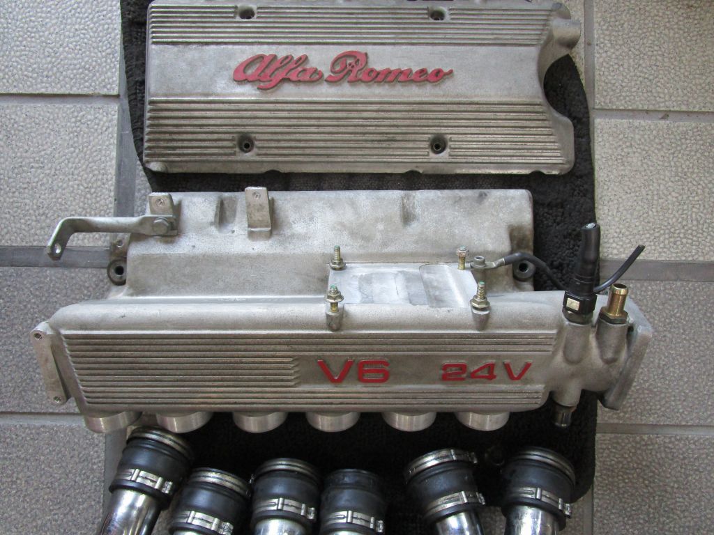 アルファロメオ156 V6 2.5L V6 24V ヘッドカバー インテークパイプ インマニ インテークマニホールド_画像3