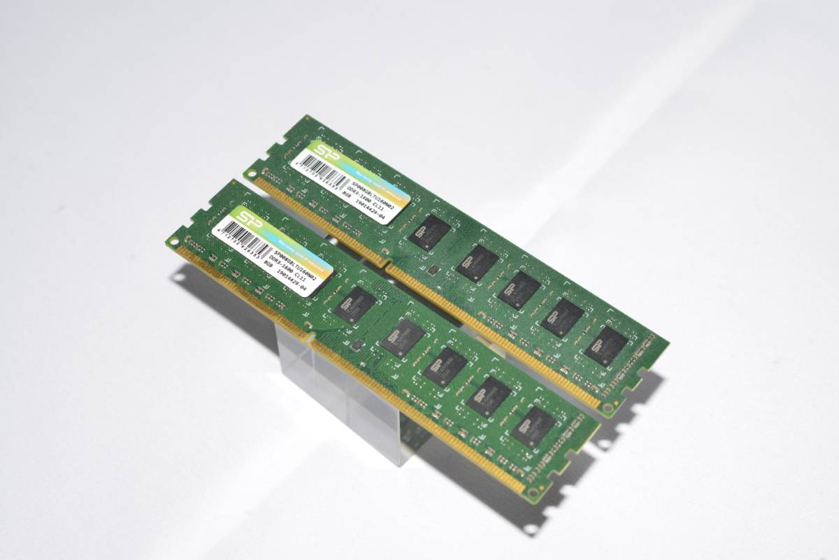 Silicon Power SP008GBLTU160N02 DDR3 PC3-12800 8GB 2枚組_画像1