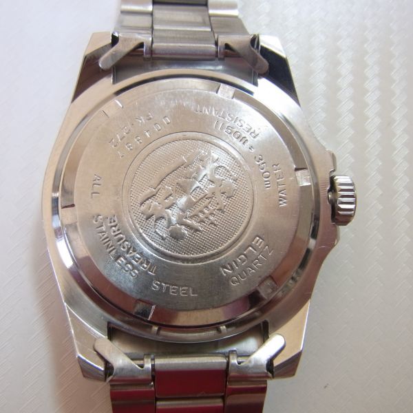 ◆ELGIN　TREASURE　クオーツ腕時計　ダイバー350ｍ　男性用　[FK-272] (ETA 955.414)_画像2