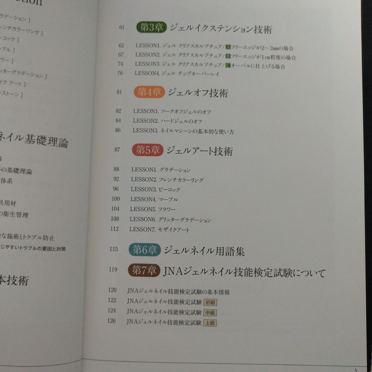 日本ネイリスト協会 (JNA)  JNAテクニカルシステム ジェルネイル（テキスト）