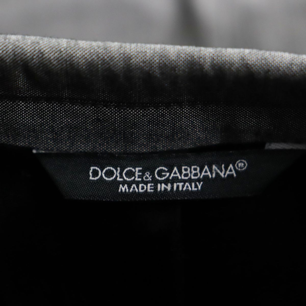  прекрасный товар * чёрный бирка DOLCE&GABBANA Dolce & Gabbana MARTINI шелк .книга@ порез перо одиночный tailored jacket серый 48 сделано в Италии стандартный товар мужской 