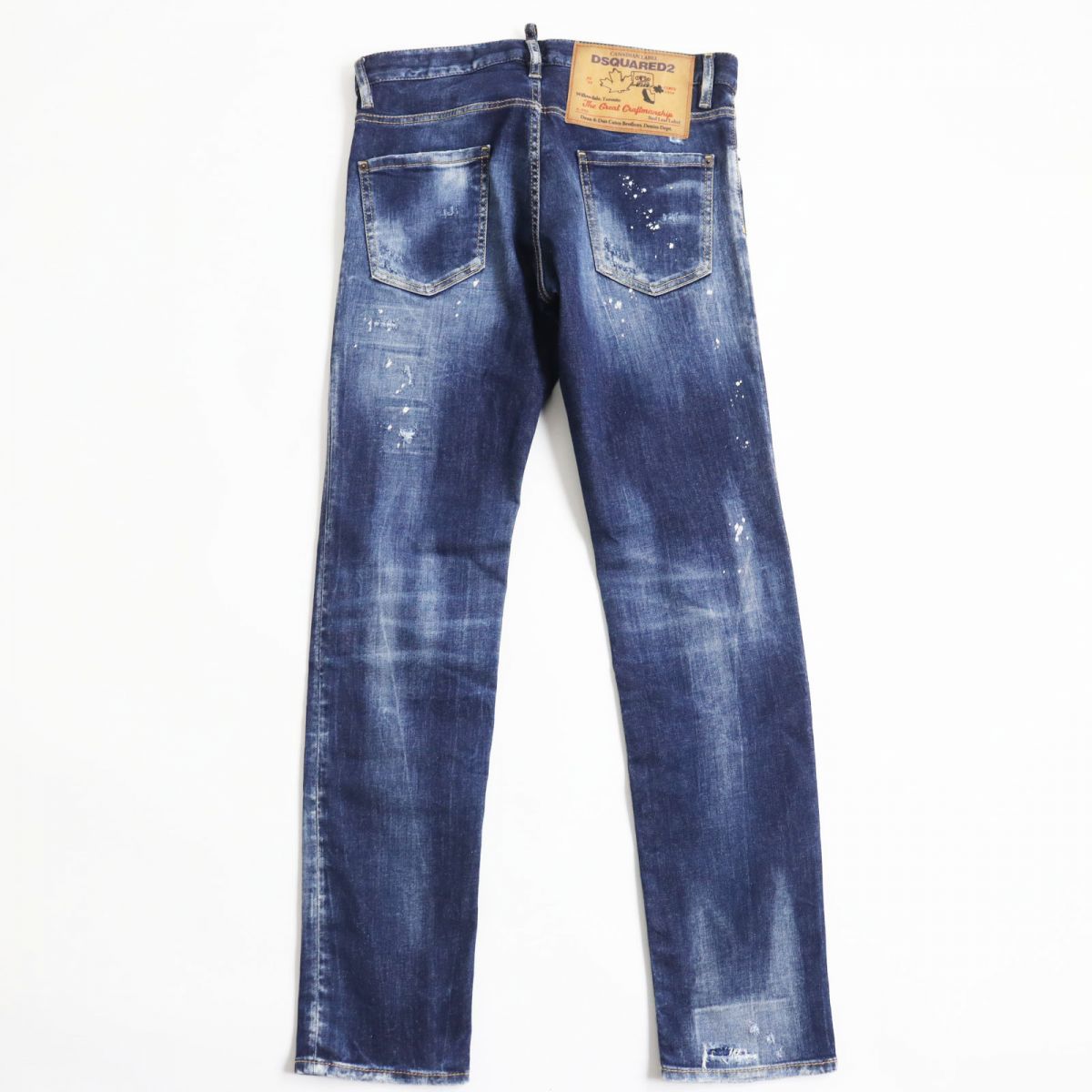 美品●22SS DSQUARED2 ディースクエアード Cool Guy Jean S74LB1044 クラッシュデニムパンツ/ジーンズ インディゴブルー 44 伊製 正規品_画像2