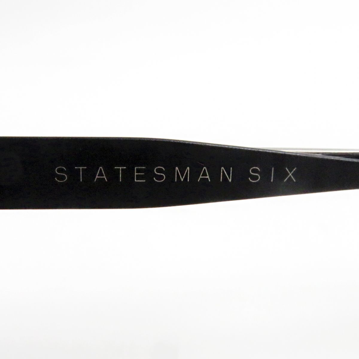 極美品●ディータ STATESMAN SIX 6代目モデル サーモンフレーム メガネ/アイウェア ブラック×クリアレンズ 52□18-145 日本製 ケース付_画像9