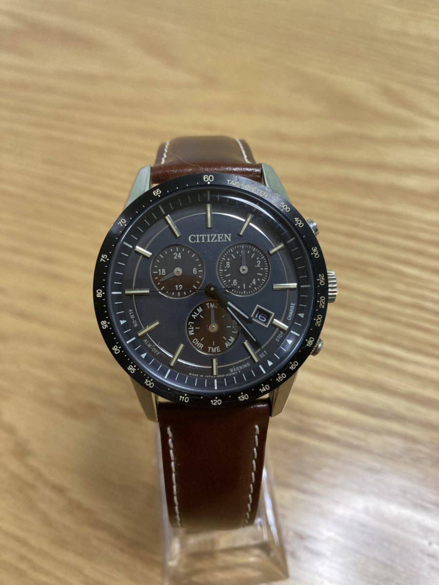【美品】CITIZEN / シチズン シチズンコレクション クロノ メンズ 腕時計 BL5495-05E ベルト交換済み