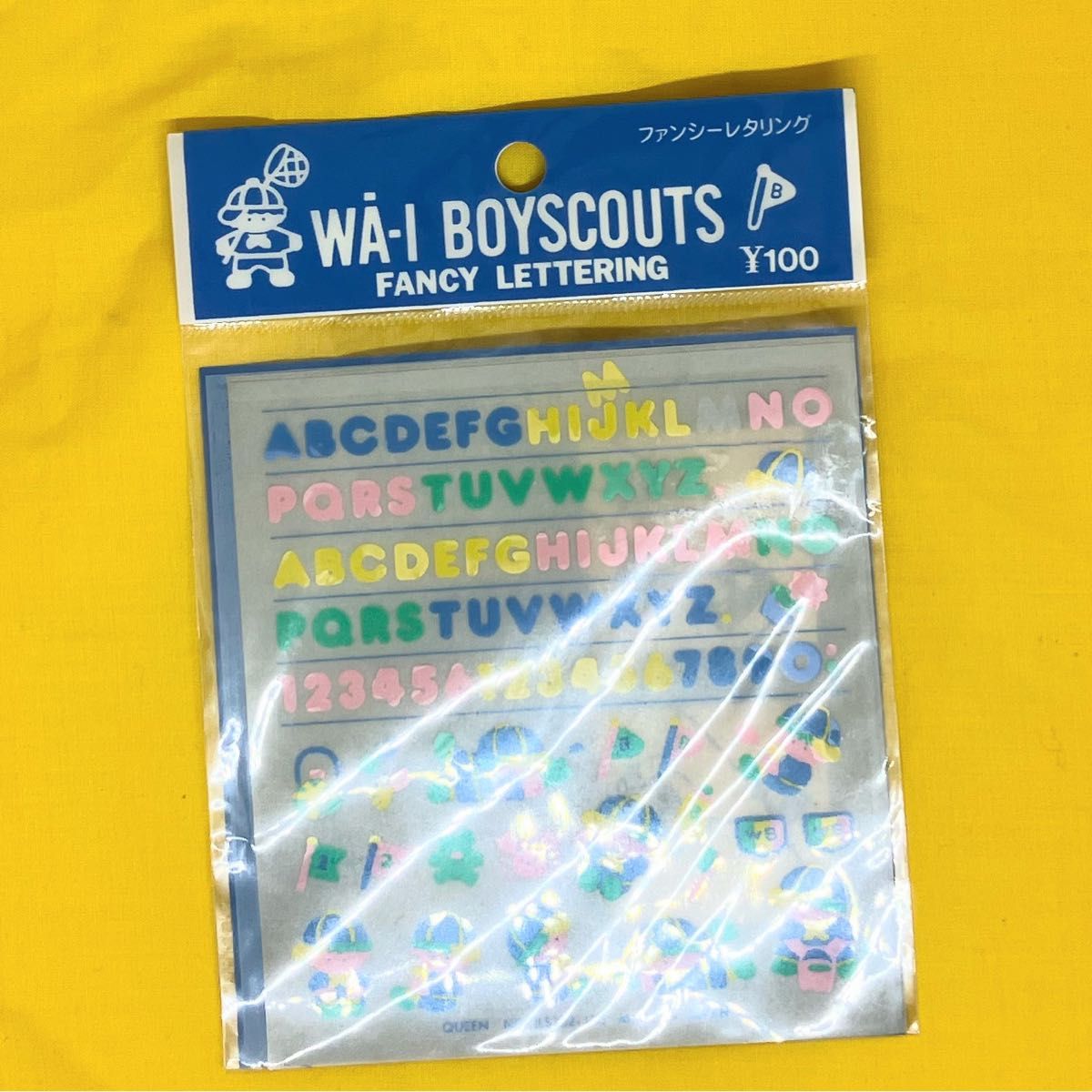 ファンシーレタリング　WA-I BOYSCOUTS FANCY LETTERING 3枚セット