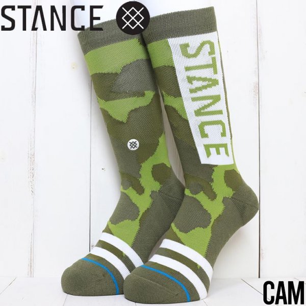 【送料無料】STANCE スタンス OG SOCKS クルーソックス 靴下 M556D17OGG CAM  L（27cm-31cm）サイズの画像1