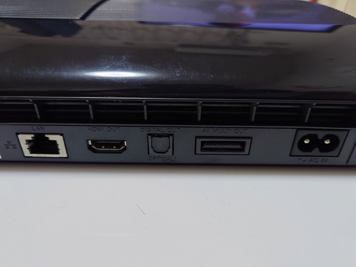 SONY PlayStation3 CECH-4000C（チャコールブラック）コントローラ、電源ケーブル付 （中古品）_画像6