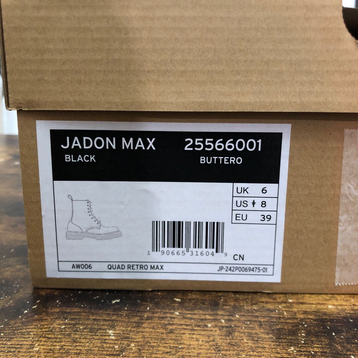 Dr.Martens JADON MAX UK6 レディースUS8 美品 箱付 厚底 25566001 EU39 8ホール_画像8