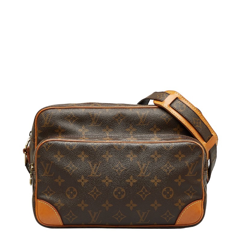 ルイ ヴィトン モノグラム ナイル 斜め掛け ショルダーバッグ M45244 ブラウン PVC レザー レディース LOUIS VUITTON 【中古】_画像1