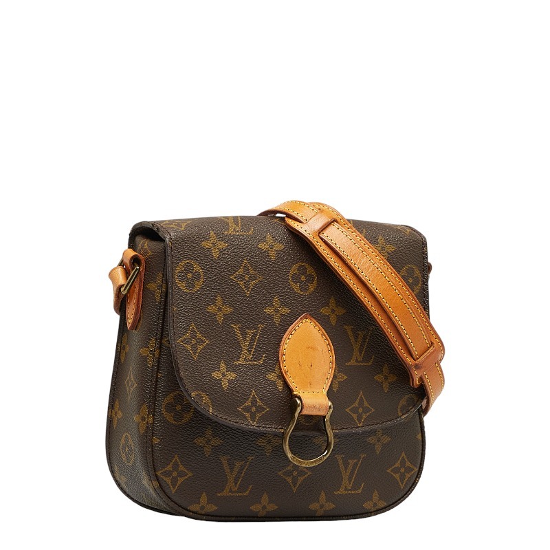 ルイ ヴィトン モノグラム ミニ サンクルー ショルダーバッグ M51244 ブラウン PVC レザー レディース LOUIS VUITTON 【中古】_画像2