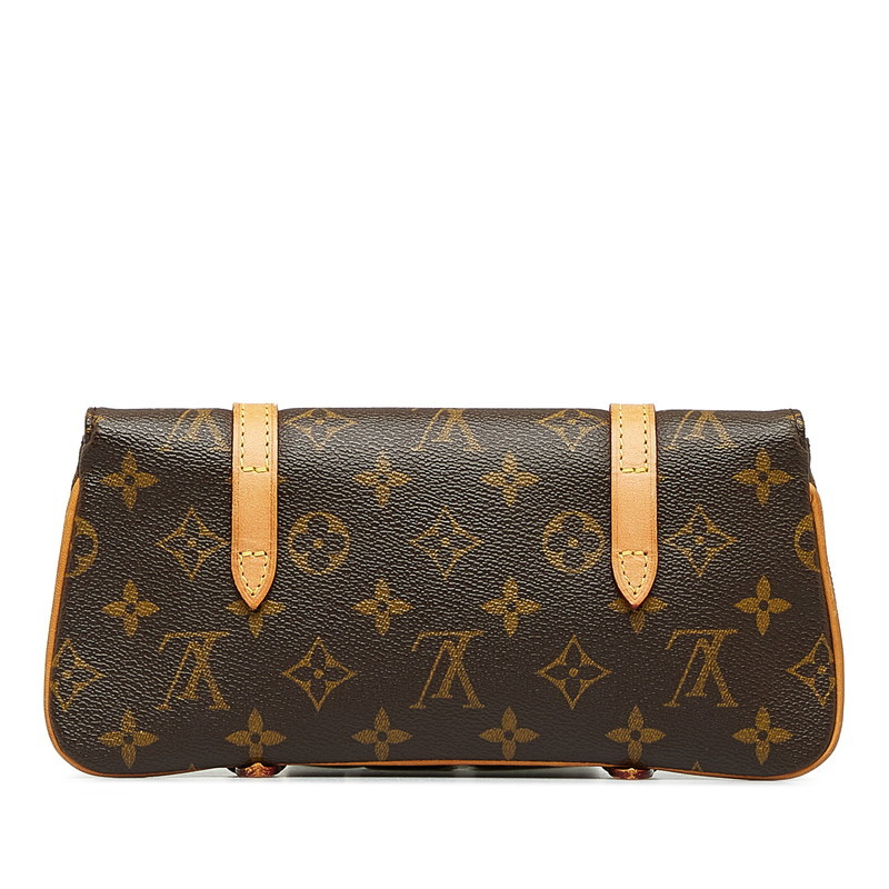  Louis Vuitton монограмма небольшая сумочка mareru сумка-пояс ремешок отсутствует M51159 Brown PVC кожа женский [ б/у ]