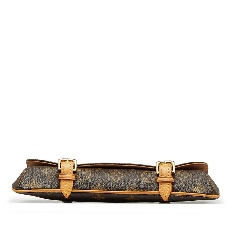  Louis Vuitton монограмма небольшая сумочка mareru сумка-пояс ремешок отсутствует M51159 Brown PVC кожа женский [ б/у ]