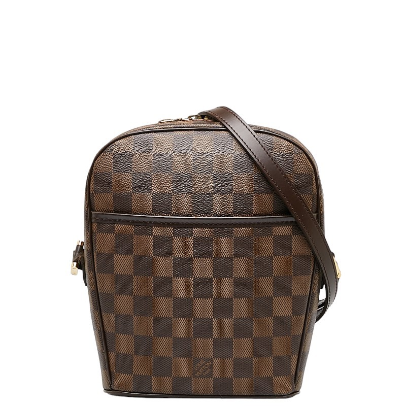 ルイ ヴィトン ダミエ イパネマPM 斜め掛け ショルダーバッグ N51294 ブラウン PVC レザー レディース LOUIS VUITTON 【中古】_画像1