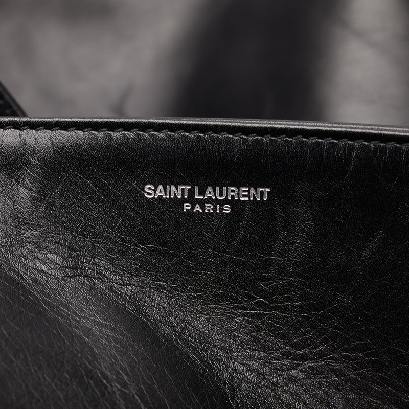 サンローラン トートバッグ 314663 529258 ブラック レザー レディース SAINT LAURENT 【中古】_画像8