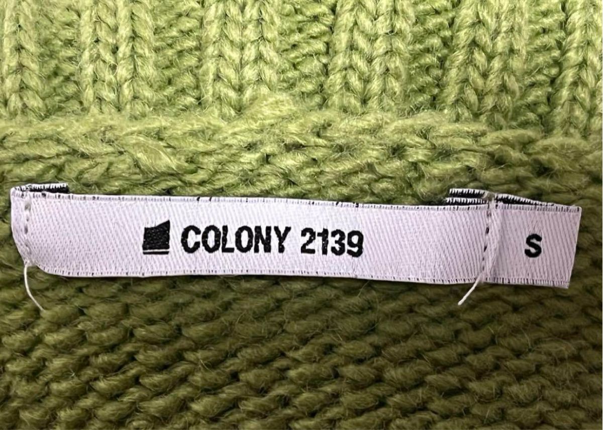 COLONY2139 カーキ  タートルネックニットセーター