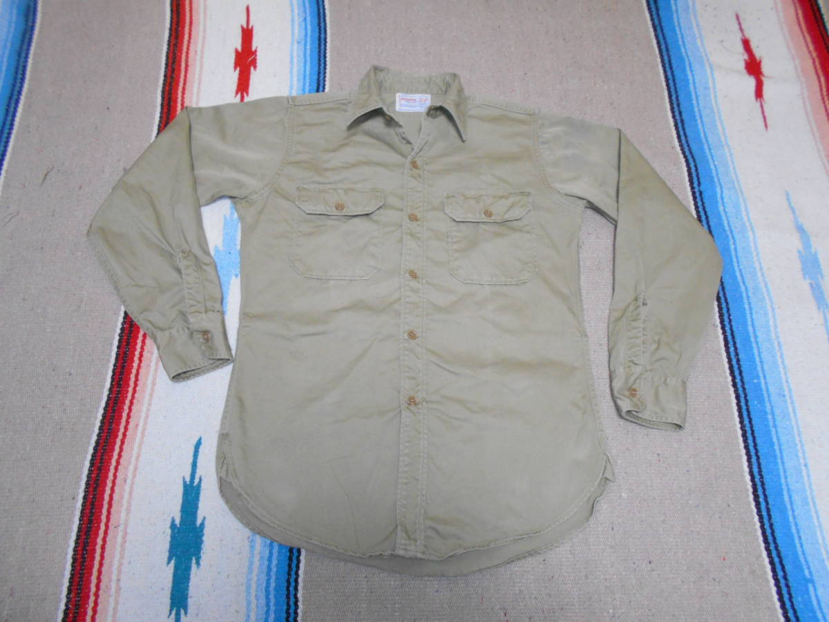 １９５０年代製 CRAMERTON ARMY CLOTH DICKSON JENKINS ワークシャツ ワークウェアー ビンテージ MADE IN USA VINTAGE USMC US AIR FORCE_画像2