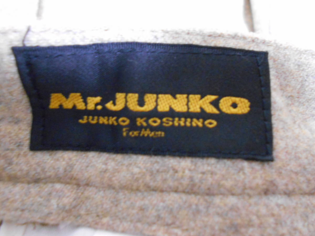 １９８０年代 Mr. JUNKO MADE IN JAPANジュンコ・コシノ ウールパンツ ツータック トラウザーズ デザイナーズ バブル経済昭和レトロKOSHINO_画像10