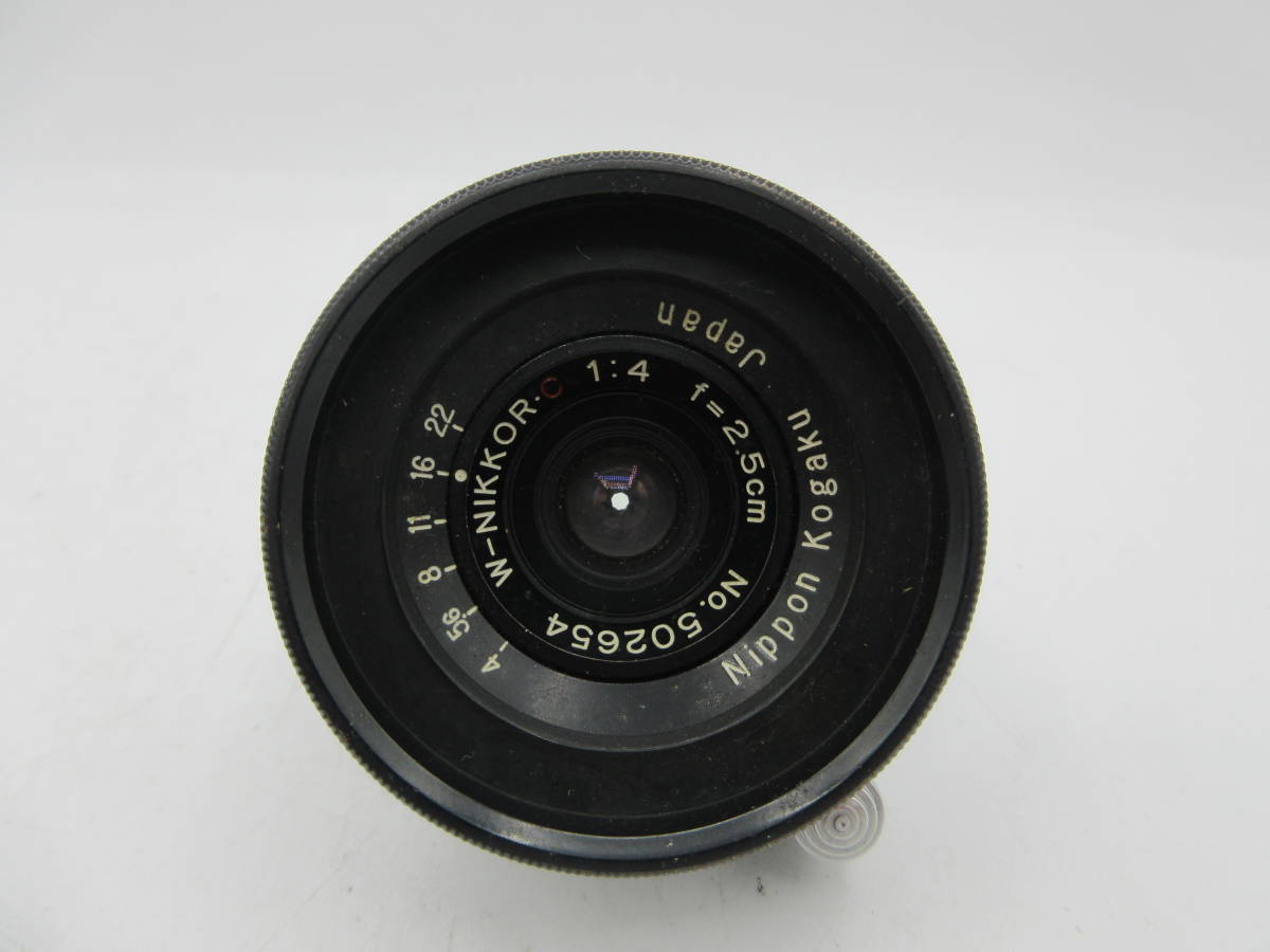 中古 レンズ Nippon Kogaku W-NIKKOR・C 2.5cm 1:4 日本光学 ※動作未確認 ／M_画像3