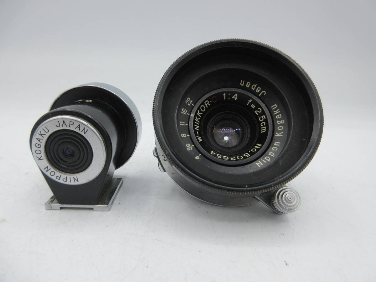 中古 レンズ Nippon Kogaku W-NIKKOR・C 2.5cm 1:4 日本光学 ※動作未確認 ／M_画像2