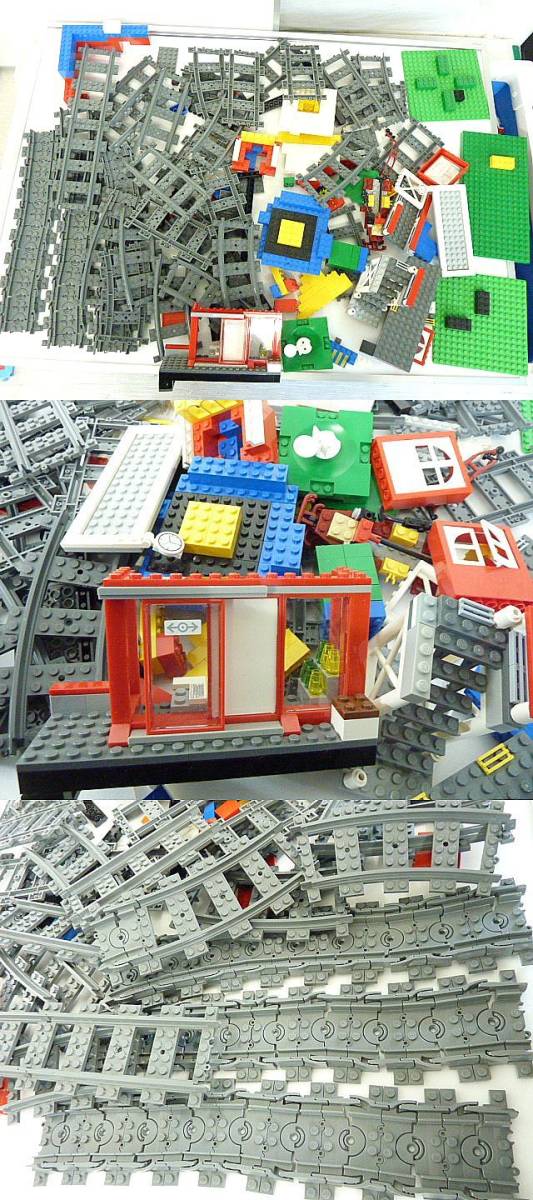 T948 現状品 レゴ LEGO ブロック パーツ 様々 まとめ 約8kg以上 様々 大量 7937/7938/7992/2143/他 超特急列車 レゴシティ 街シリーズ CITY_画像9