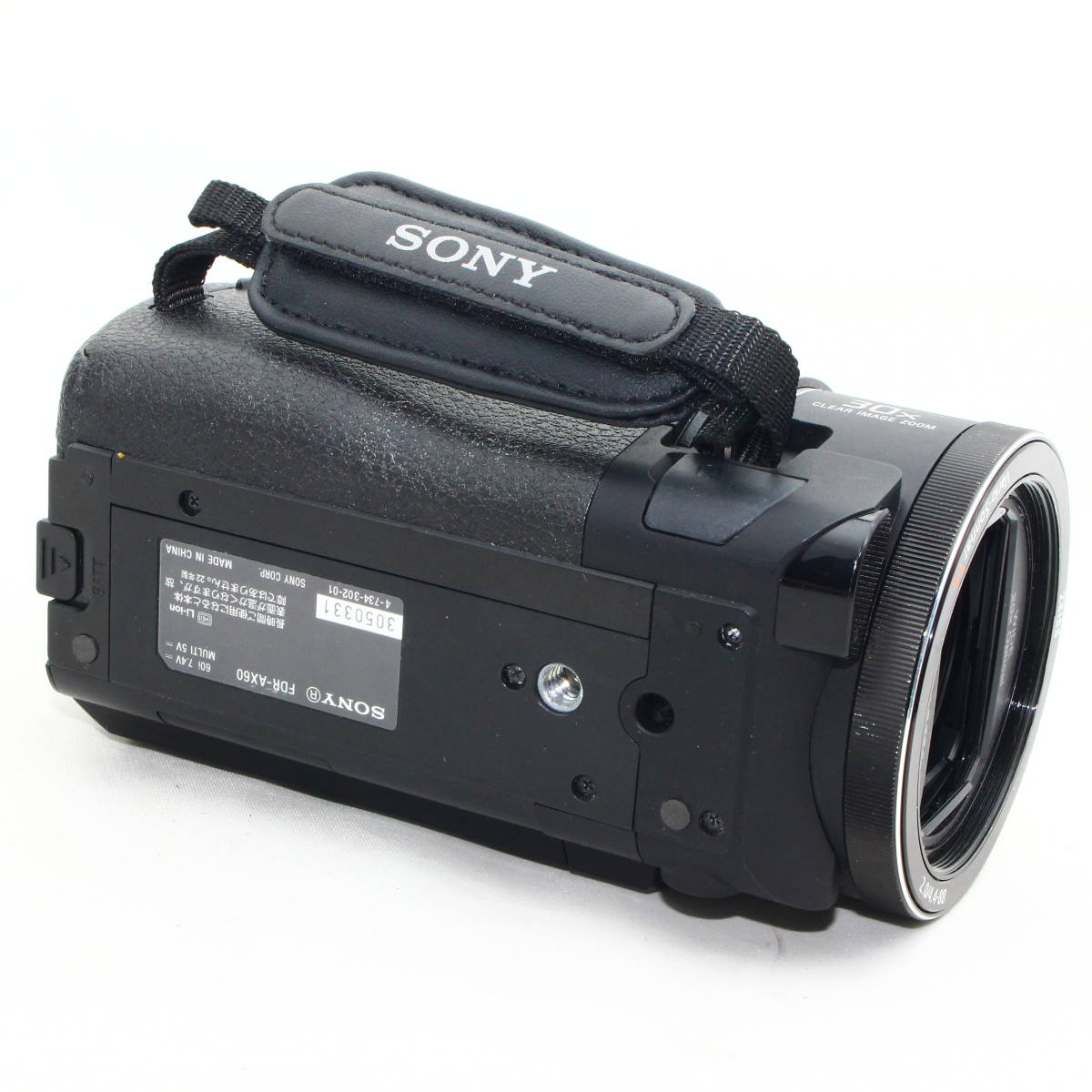 ソニー 4K ビデオカメラ Handycam FDR-AX60 ブラック 内蔵メモリー64G FDR-AX60 B ジャンク品 #2401018_画像4