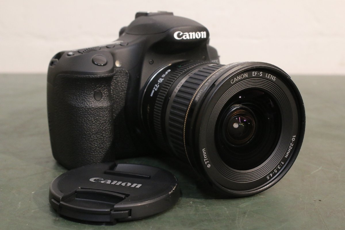 ☆【2】 ④ CANON キャノン デジタル一眼レフカメラ EOS60D 本体 レンズ EF-S 10-22mm 1:3.5-4.5 USM 現状品_画像1