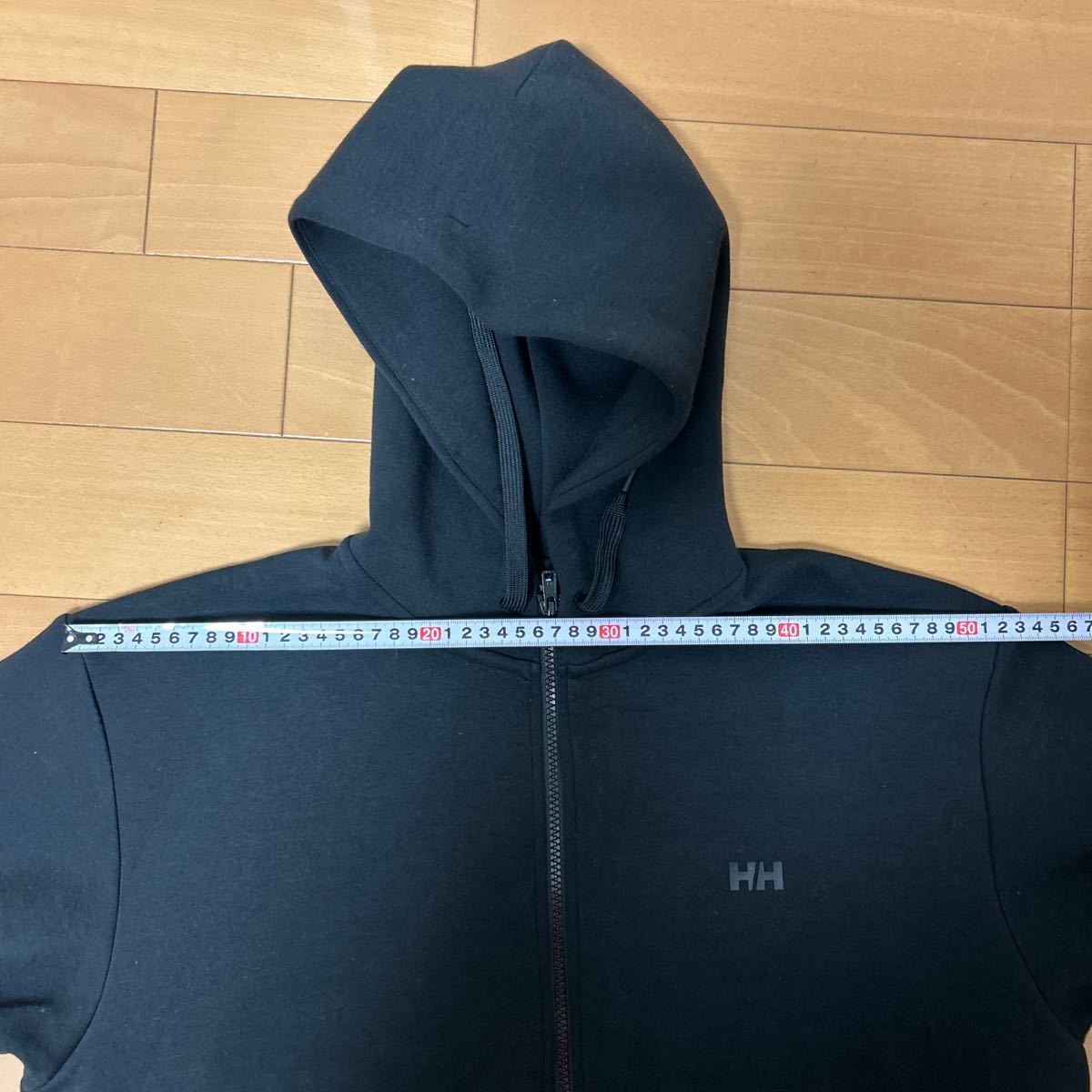 極美品　HELLY HANSEN ヘリーハンセン　厚手　フルジップ　パーカー　黒　XL_画像8