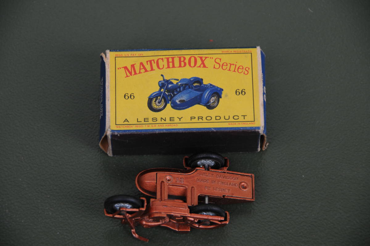 MATCHBOX 　Series 66 HARLEY-DAVIDSON MOTOR-CYCLE AND SIDECAR _画像2