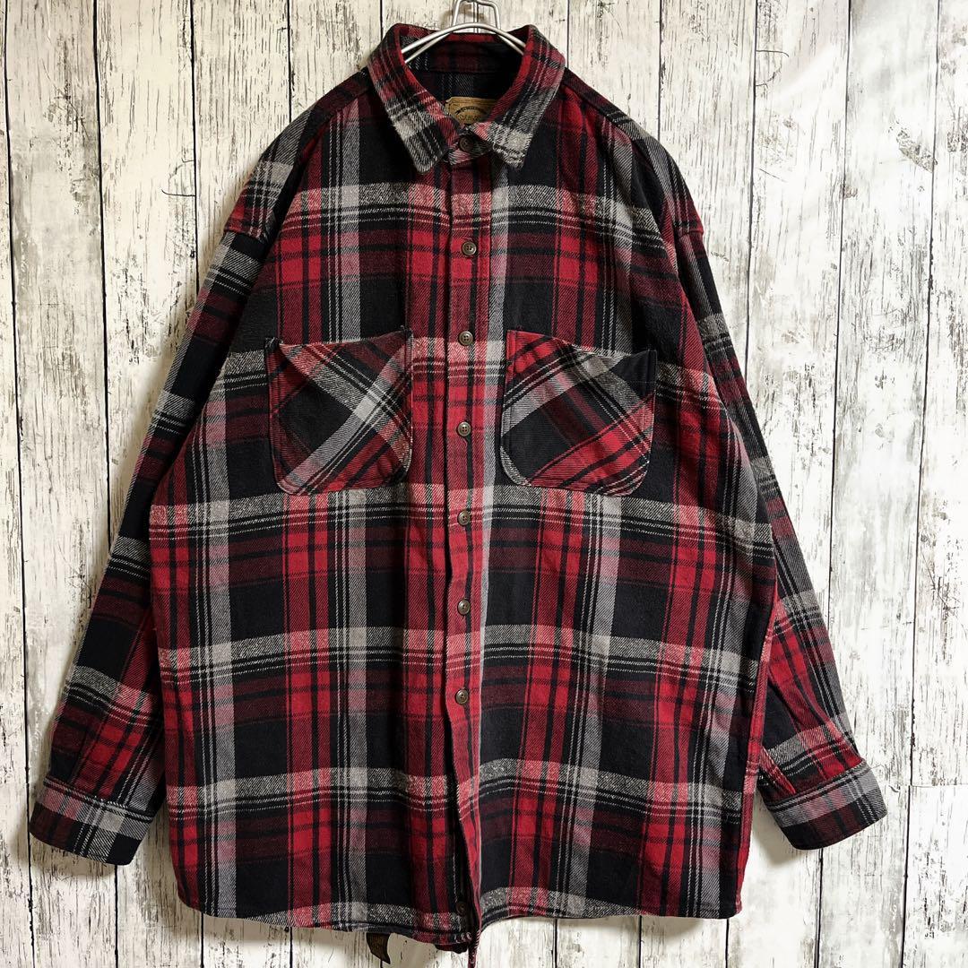 90's ST JOHN'S BAY セントジョンズベイ ヘビーネルシャツ 90's ST JOHN'S BAY セントジョンズベイ ヘビーネルシャツ