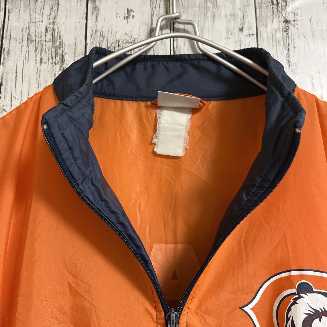 90's APEX ONE NFL BEARS ベアーズ ナイロンジャケット オレンジ 90's APEX ONE NFL BEARS ベアーズ ナイロンジャケット オレンジ