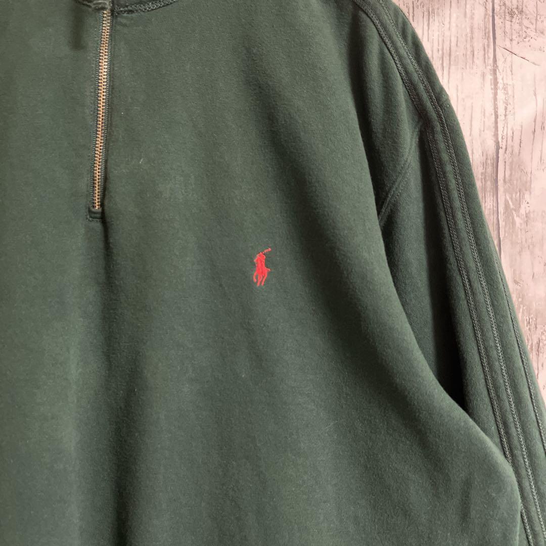90's Ralph Lauren ラルフローレン ハーフジップ スウェット L 90's Ralph Lauren ラルフローレン ハーフジップ スウェット L