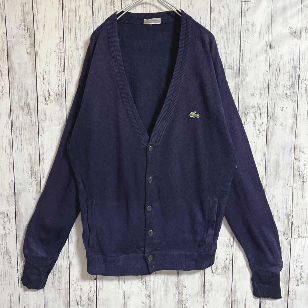 70's LACOSTE フレンチラコステ アクリルカーディガン スペイン 70's LACOSTE フレンチラコステ アクリルカーディガン スペイン