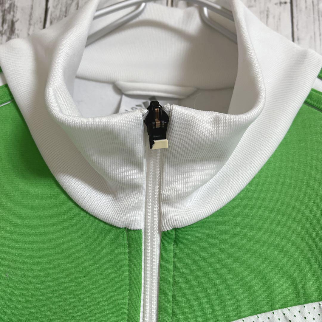 adidas Adidas спортивная куртка джерси XL белый зеленый one отметка кромка вышивка Performance Logo US б/у одежда American Casual HTK3019