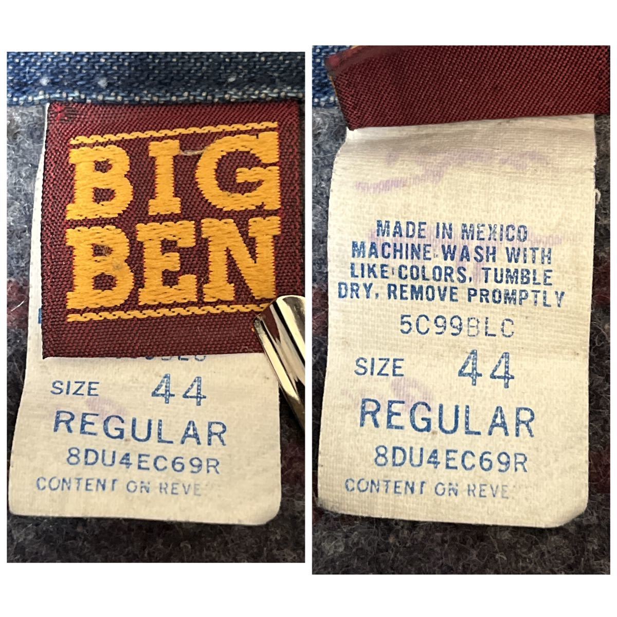 80's BIGBEN ビッグベン デニム カバーオール チョアコート 2XL 80's BIGBEN ビッグベン デニム カバーオール チョアコート 2XL
