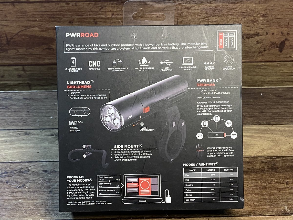 HL411 ノグ knog PWR ROAD フロントライト 新品 未使用_画像2