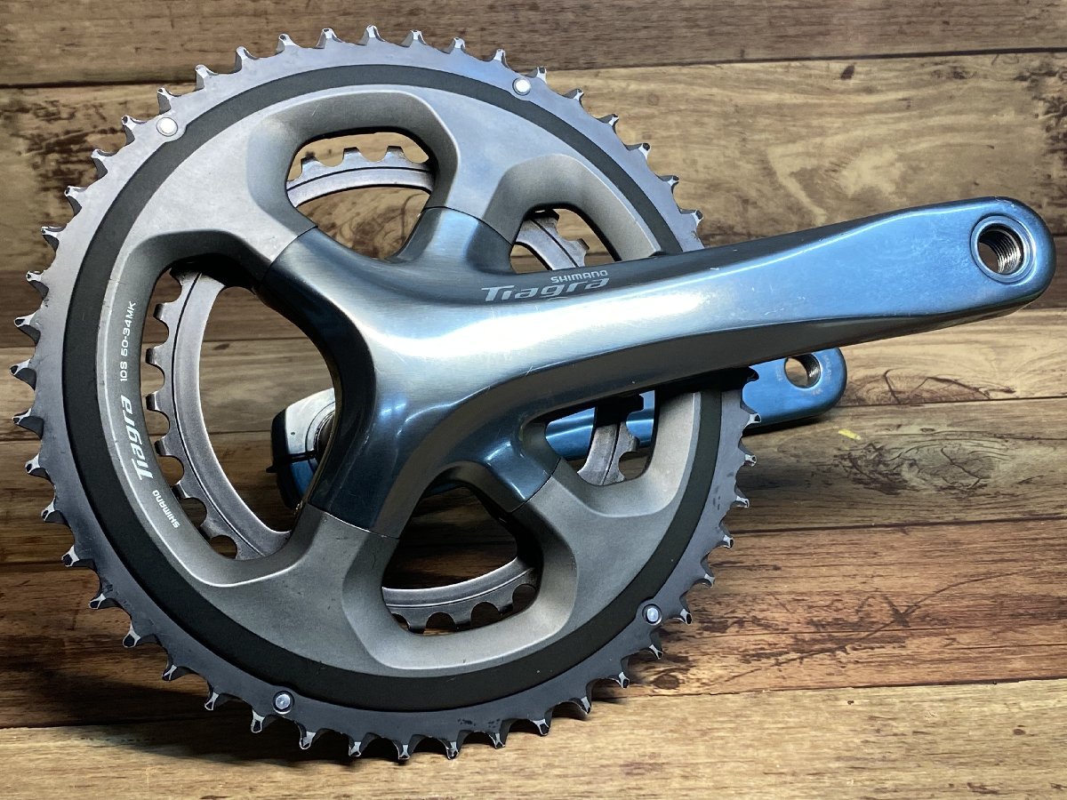 熱い販売 ティアグラ SHIMANO シマノ HI552 Tiagra ※クランクボルト欠品、歯の摩耗 172.5mm 50/34T クランクセット FC-4700 クランク